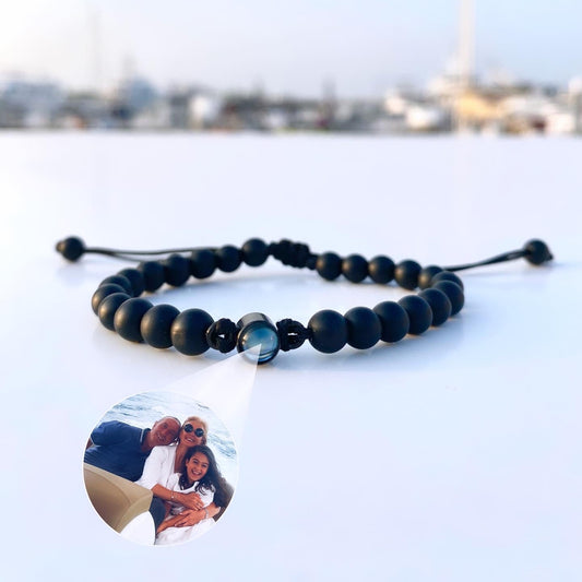 Black stone bracelet (your photo inside)