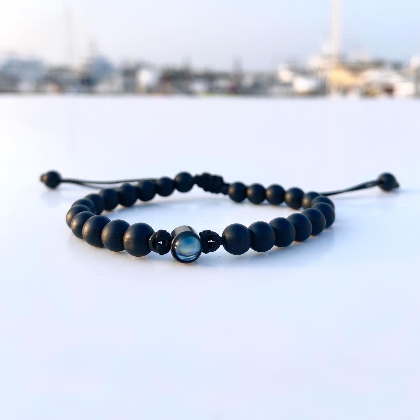 Black stone bracelet (your photo inside)